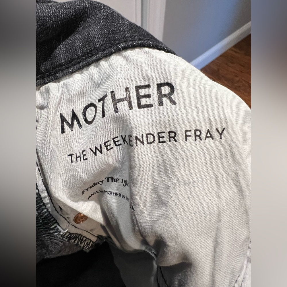 EUC Mother the Weekender Fray in Friday the 13th grey color - Picture 8 of 10